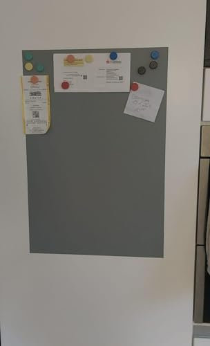 Magnet-Tafel-Folie Farbe: GRAU | 40 Größen | selbstklebend, beschreibbar, abwischbar, magnetisch | Kreide Tafel Magnet Folie (60x30cm)