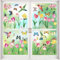 AUGSUN Fensterbilder Frühling Selbstklebend, 9 Bögen Frühling Blumen Schmetterling Fensterbilder Doppelseitig Fensteraufkleber Frühling Kolibri Fenstersticker für Fensterdeko Frühling