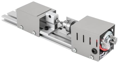 Mini Lathe Drehbank Metall, Drechselmaschine Mit 7 Gang Einstellung, Drechselbank Für Holz Dreh Einstech Schleif Schneidarbeiten, 96w 9000u/Min