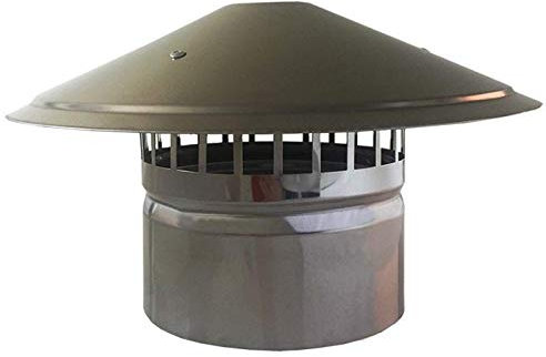 Stainless Steel Round Waterproof Fireplace Cap Vent Cap Rain Cover Fireplace Bird Cage Protector Rain Cover End Cap 75mm