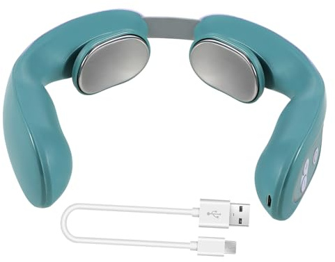 Intelligentes Nackenmassagegerät ABS Weihnachten Event 12w 5v | Verstellbare Intensität, Passt zur Halskontur, für Büro, Pendelpausen, Fahrer und Fitnessfans, Himmelblau