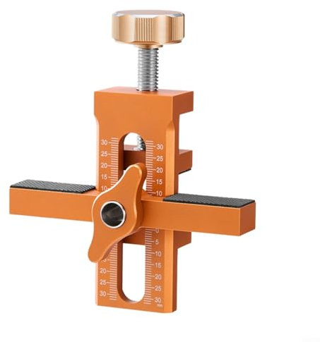 RichVibe Cabinet Door Installation Jig Quick Positioning Tool Aluminum Alloy Woodworking Template for Furniture Hardware Mounting Guide
