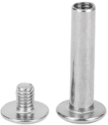 Leather Rivets, Screw Stud Rivet Chicago Screws Cap Tubular Brass Leatherwork Crafts