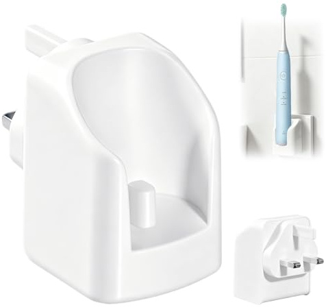 Electric Toothbrush Wall Charger for Braun Oral B Wall Mounted Charger | IP67 Waterproof Wall Mounted Charger Inductive Charging Base UK Plug for Braun Oral-B Vitality Pro/Pro 3 3500/Pro 2 2500/Pro