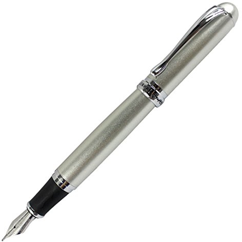 Gullor Jinhao X750 Füllfederhalter Edelstahl mittel 18KGP Nib - Silber
