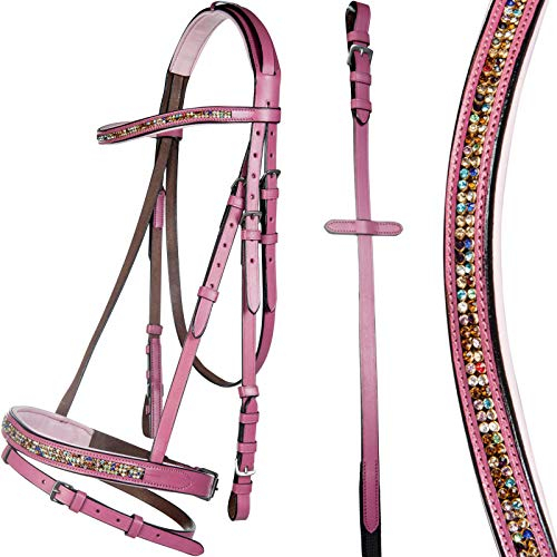 HKM 10185 Reittrense Santa Fe, Little Sister, engl. Reithalfter Rosa Pony Shetty