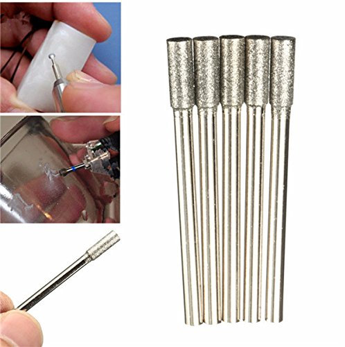EsportsMJJ 5Pcs 3Mm Tige Diamant Rotatif Lime pour Dremel