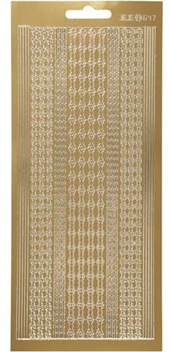 Creativ Aufkleber, goldfarben, Einheitsgröße, Gold
