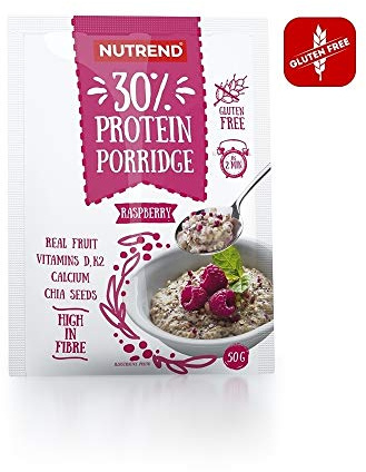 Nutrend 30% Protein Porridge, Raspberry - 5 x 50g