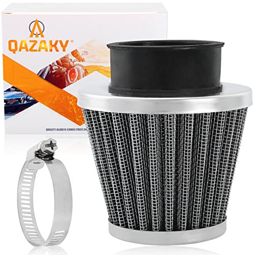QAZAKY Filtre à Air Universel 42 mm pour 125, 150, 200, 250 cc, GY6, Moto, VTT, Scooter, Quad, Kart, Cyclomoteur, Pit Dirt Bike CG, Kawasaki, Yamaha PZ24, PZ30, 41 et 43 mm