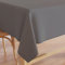 Encasa XO Baumwoll-Canvas-Tischdecke | Grau Einfarbig | Rechteckige Größe 140x180 cm | Esstischdecke zur Dekoration – maschinenwaschbar