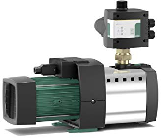 Wilo HiMulti3C1-24P Gartenpumpen, selbstansaugender Hauswasserautomat/Hauswasserwerk zur Wasserversorgung aus Brunnen, Zisternen und Regentonnen, 4500L/H, 400W