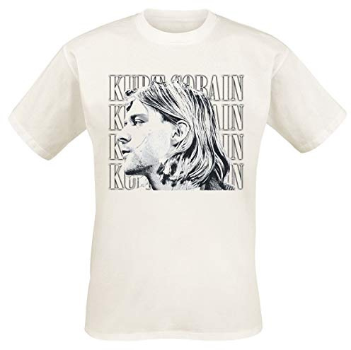 Kurt Cobain Contrast Profile T-Shirt Beige XL