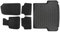 J&J AUTOMOTIVE | Velours Fußmatten + Kofferraumwanne Set Für 3er E91 2005-2012 Touring, Genaue Passform, rutschfeste Untregrund, mit Hoher Rand