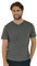 DANISH ENDURANCE Camiseta de Algodón Orgánico para Hombre de Manga Corta, Cuello Redondo o en V…, Cuello en Pico - Gris, S