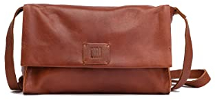 Biba Tasche für Damen aus echtem Leder, Umhängetasche Leather Chester Winter CHI3L, Langen Griff, Klappverschluss, Echtes Schaffell, Lederfarbe