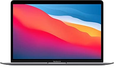 Apple PC Portatile MacBook Air 2020: Chip Apple M1, Display Retina 13, 8GB RAM, 256GB SSD, Tastiera retroilluminata, Videocamera FaceTime HD, Touch ID - Grigio siderale