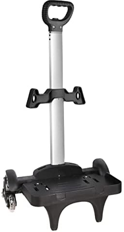 Carrello con ruote in lega di alluminio non pieghevole per cartelle, bagagli, zaino, ruote