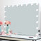 iCREAT Hollywood Spiegel Schminkspiegel mit Beleuchtung 18 Glühbirnen 3 Lichtfarben Dimmbar Wand Tischspiegel professioneller Theater Spiegel für Make-up Lover 80x60 cm