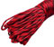 King of Trade 5m Farbe-039 rot-dunkelgrün Paracord 550 Fallschirmschnur Nylonleine