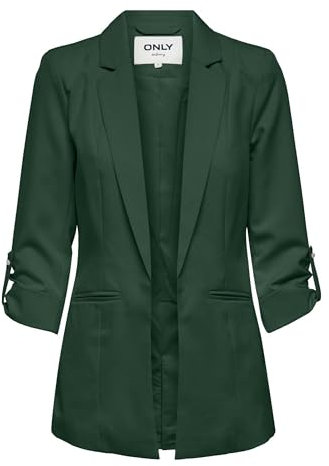 ONLY ONLKAYLE-ORLEEN 3/4 Blazer TLR Noos, Vert foncé, 38 Femmes