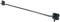 IRONTITE® Extra langer Kabinenhaken, 450 mm, Torhaken und Ösenschloss, robuster Türhaken und Ösenriegel, bekannt als Kabinenhaken für Türen, ideal für Schuppentüren und Tore, Schwarz