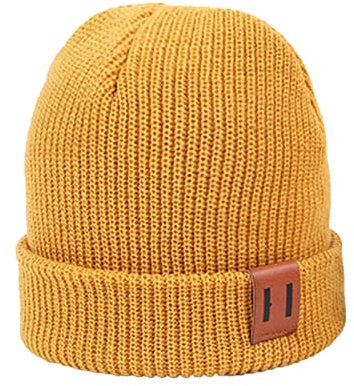 ODJOY-FAN Damen Warme Wintermütze Bowler Hut Frauen Beaniemütze Baskenmütze Kaschmir Mütze Winter Mütze Strickmütze Wollmütze Retro Fedorahüte Wolle Beanie Mütze