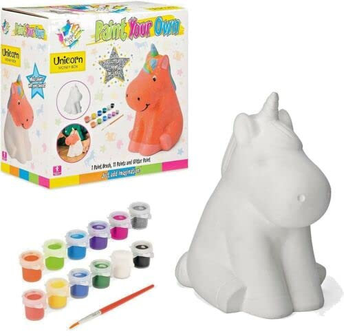 Kids Art & Craft Paint Your Own Unicorn Money Box (Age: 3+)