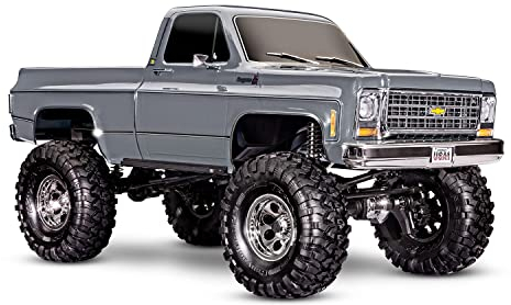 Traxxas TRX-4 Chevrolet K10 Cheyenne grau metallisiert ohne Akku NI Ladegerät 92056-4-SLVR