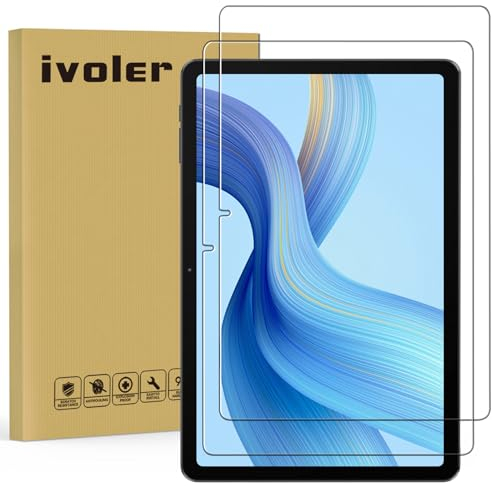 ivoler 2 Piezas Protector de Pantalla para Blackview Tab 8 WiFi/Tab 7 WiFi/Blackview Tab 8 Kids/Blackview Tab A7 Kids 10 Pulgadas, Cristal Vidrio Templado Anti-Arañazos, Dureza 9H, Sin Burbujas