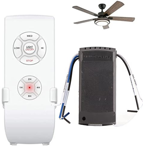 Cryfokt Kit de Control Remoto para Ventilador de Techo, Control Remoto para Ventilador de Techo Universal Inteligente para Ventilador de Techo Ventilador Techo Mando A Distancia