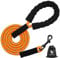 CANDYDOG Training Lead - 1.5m Reflective Dog Rope Leash with Soft Padded Handle, Suitable for Small to Large Dogs, Orange - Classic & Training Leashes