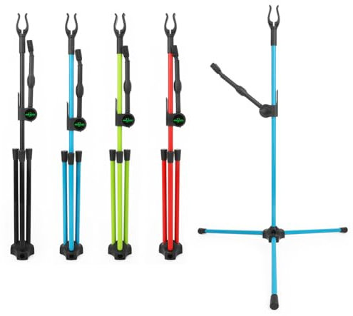 SHARROW Tiro con Arco Soporte para Arco Recurvo Plegable Portátil Bow Stand Titular del Arco Soporte de Proa Bowstand Accesorios de Caza (Azul)