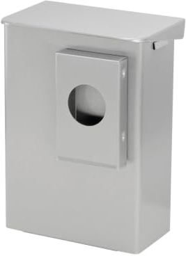 OPHARDT Hygiene-Abfallbehälter Edelstahl 6 L Wandmontage 2 Varianten 1415093,1420032, Farbe:Edelstahl