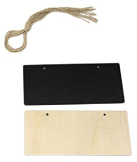 osiuujkw Hochzeitsfeier, Bankett, Holz, Mini dekorative Tafel, löschbares hängendes Message Board, Notizetikett, Namensschild, Tafel