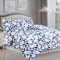 MOONLIGHT20015 Super King Duvet Set Soft Printed Luxury Bedding Sets Premium Brushed Microfiber Duvet Covers with Pillowcases (Blue Triangle 260x220 CM)