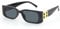 CHEERYMAGIC Rectangle Sunglasses, Retro Square Sunglasses Vintage 90s Trendy UV400 Protection Retro Y2k Glasses for Women Men A4SBMJ