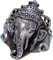 Zehenring Retro Vintage 925 Sterling Silber Hindu Elefant Lord Ganesh Ring Ganesha Schmuck for Männer Frauen(CH)