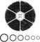 970PCS Schmuckherstellung Ringe Schwarz, schwarze sicherheitsnadeln & Edelstahl offene Split kleine Sprungringe, offene O-Ringe Verbinder für Armband, Ohrringe, Handwerk (4/5/6/7/8/10mm)