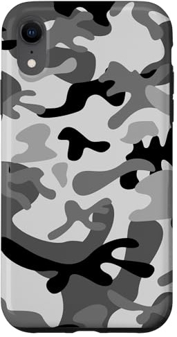 Camouflage, Camouflage, Grau, Hülle für iPhone XR