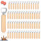 60 Pièces DéCapsuleur En Bois, Poignée Bois Ouvre Bouteille, Ouvre-Bouteille De BièRe pour Bar, Maison, Cuisine, Hommes Cadeau Fête des Pères
