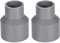 TOP-VIGOR Lot De 2 Raccords Réducteurs PVC DWV 25mm x 40mm Adaptateur De Tuyau Pour Réduction De Diamètre, Connexion Étanche Pour Systèmes D'Eau Potable Et Construction, Gris