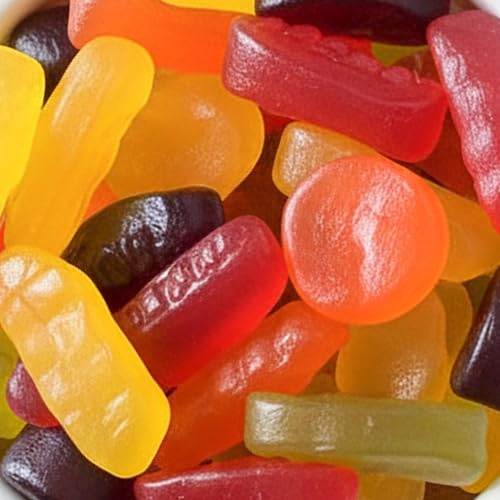 Wine Gums Sweets - 1 Kilo - Assorted Sweet Pick and Mix Bulk Bag for Parties, Gifts, and Sharing. Original Wine Gums 1KG - Bentley & Ackerman Sweet Shop.