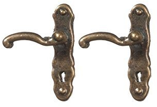 Melody Jane Puppenhaus Hebel Türgriffe Antik Messing Miniatur Tür Griffe