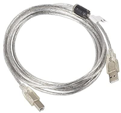 LANBERG Cable Impresora USB Macho/USB Macho FERRITA 3M Transparente