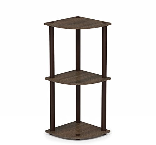 Furinno Mensola ad Angolo Walnut/Brown 3 livelli