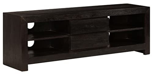 vidaXL Akazienholz Massiv TV Schrank Dunkelbraun Fernsehschrank Lowboard Möbel