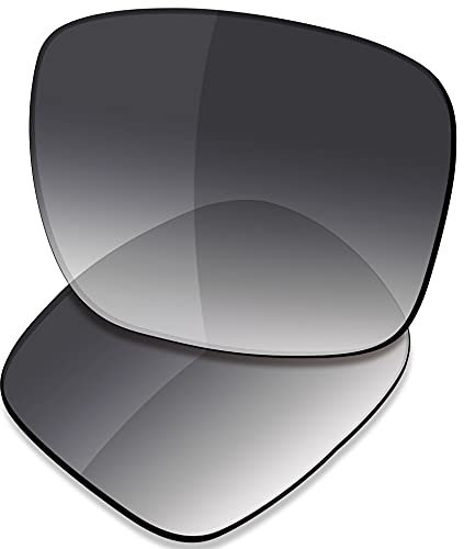 Saucer Verres de rechange haut de gamme pour lunettes de soleil Oakley Holbrook OO9102 High Defense – Gris dégradé teinté polarisé