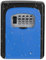 ZHEGE Key Box Wall Mounted, 4 Digit Key Safe Combination, Key Lock Box Outdoor Weatherproof to Share House Keys, Perfect Key Lockbox for AirBnB Rental, Keybox, High Security Keysafe, Blue