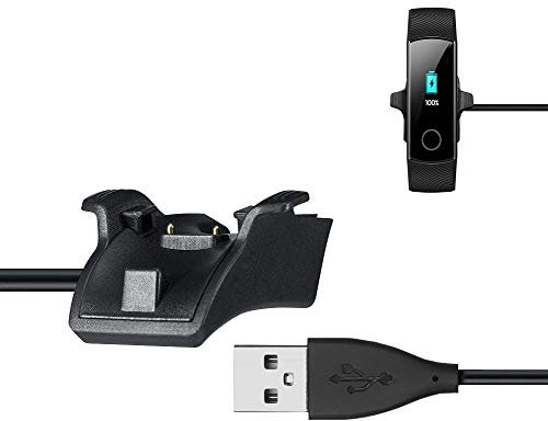 MyGadget Caricabatterie per Huawei Honor Band 4 | 3 | 3 PRO | 2 | 2 PRO - Cavo di Ricarica USB per SmartWatch Sport Tracker - Cavo Caricatore Compatto - 1 m